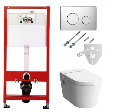 Tece K400626 Инсталляция с безободковым унитазом VitrA Nest