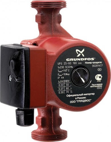 Насос циркуляционный GRUNDFOS UPS 32- 60 с гайками, 96281496
